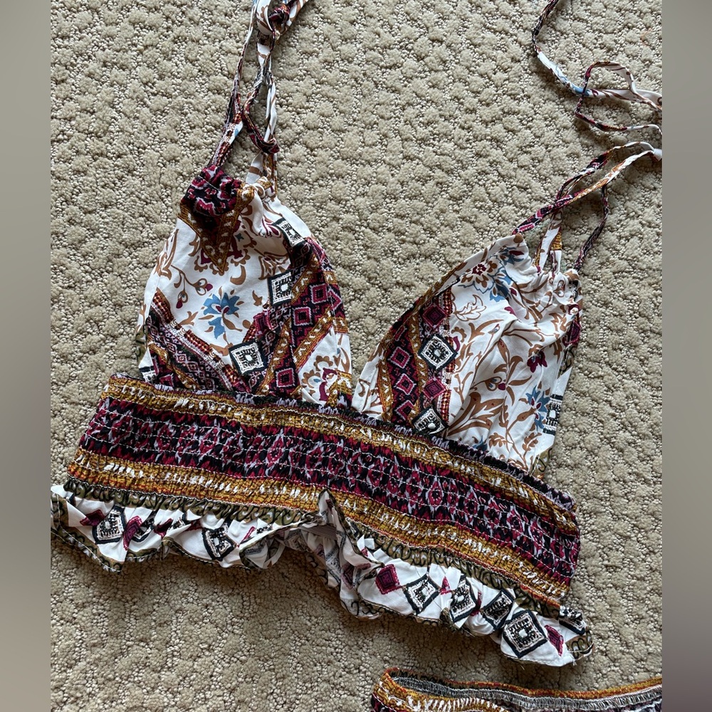 Boho Gypsy Crop Top And Pants Matching Set - image 7